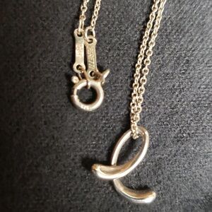 Tiffany  Sterling Silver Elsa Peretti Alphabet Neclace